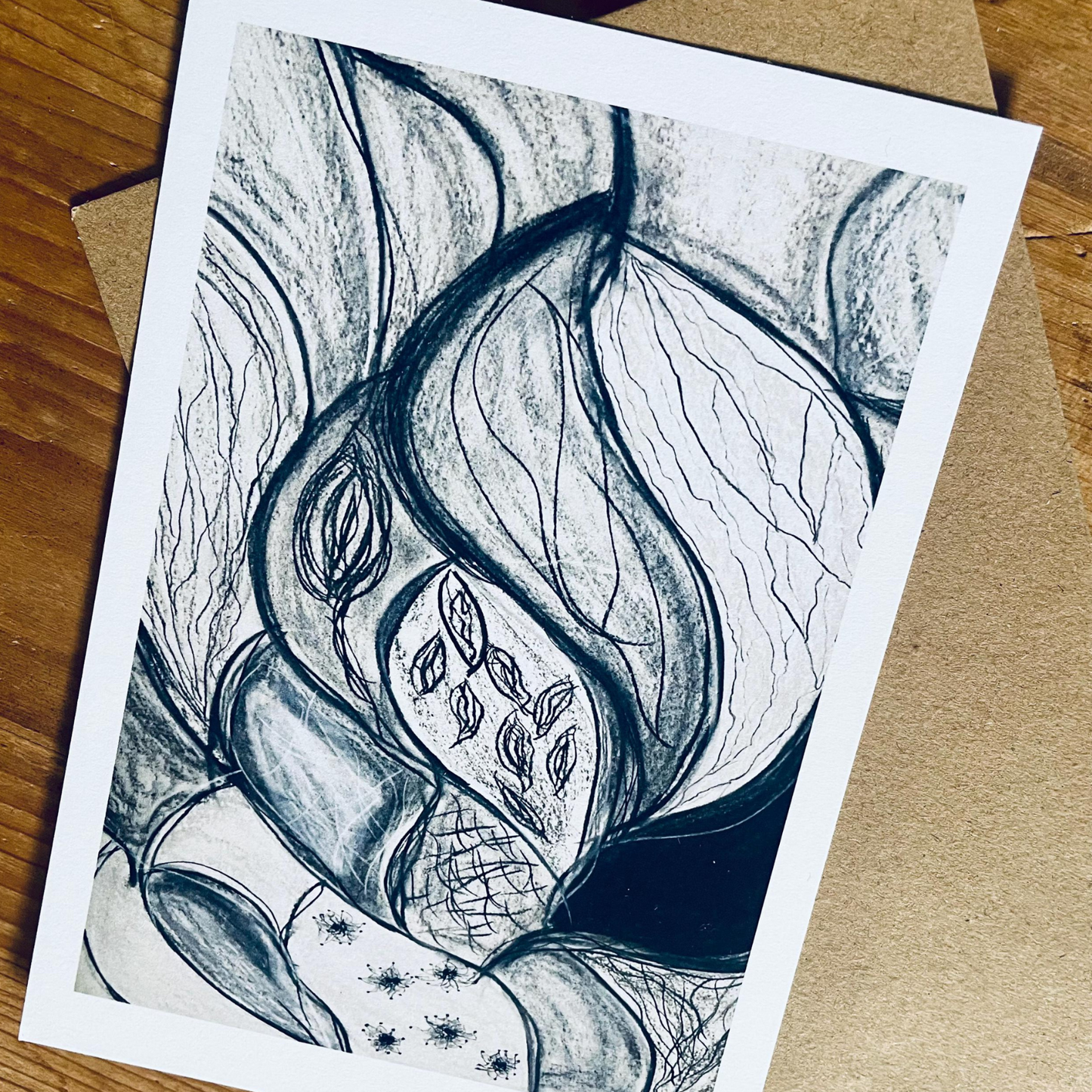 Kunstkarte „Wellen“