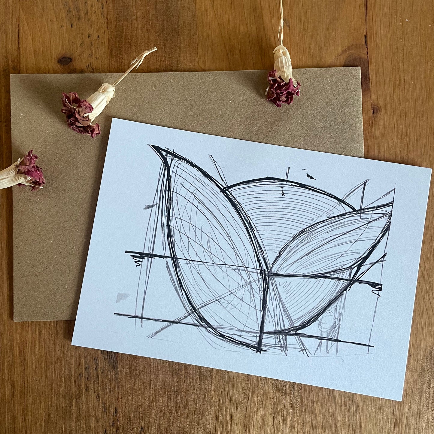 Kunstkarte „Blütenarchitektur“