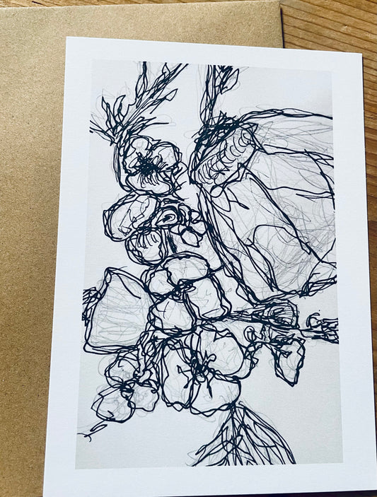 Kunstdruck "Tuscheblüte"