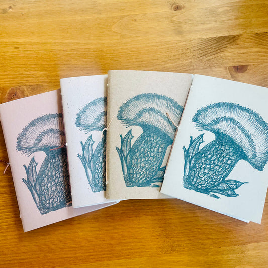 Handgemachtes Notizheft - Illustration 'Waldpilz'